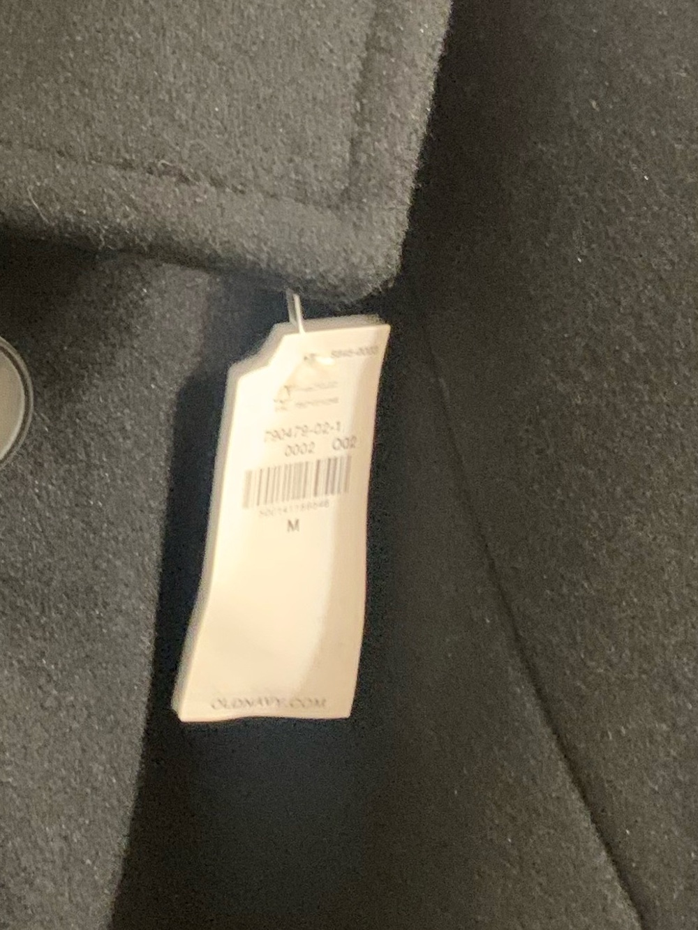 Old Navy Black Single-Breasted Pea Coat - Picture 5 of 5